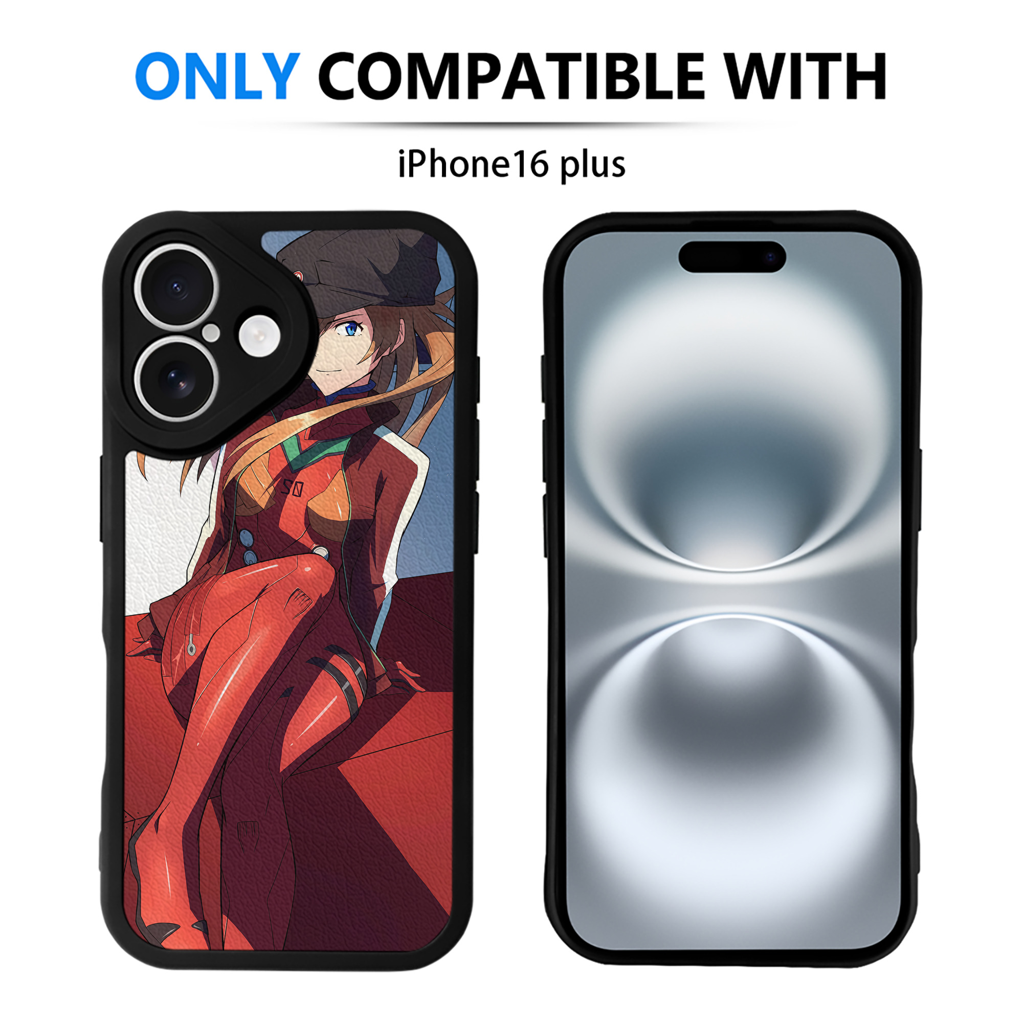 （画像用） EVA 新世紀エヴァンゲリオン 【iPhone 16シリーズ対応】シリコンスマホケース（レザー調） 材質：シリコン